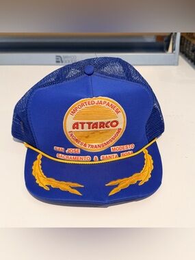Vintage Aatarco Japanese Transmission Trucker Hat Scrambled Eggs 80s